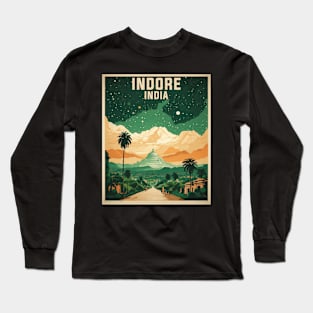 Indore India Vintage Tourism Travel Long Sleeve T-Shirt